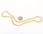 Italian 9Ct Gold 29.9g Flat Curb Link Chain Necklace 20 1/2'' by UNOAERRE