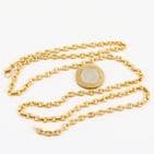 Italian 9Ct Gold 31.1g Anchor / Mariner Link Chain Necklace 28'' by UNOAERRE