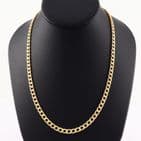 Italian 9Ct Gold 40g Flat Curb Link Chain Necklace 28'' by UNOAERRE
