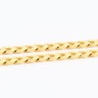 Italian 9Ct Gold 40g Flat Curb Link Chain Necklace 28'' by UNOAERRE