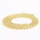Italian 9Ct Gold 40g Flat Curb Link Chain Necklace 28'' by UNOAERRE