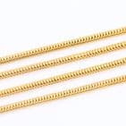 Long Antique Victorian 9Ct Gold 36.3g Snake Link Guard Chain Necklace 61''