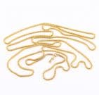 Long Antique Victorian 9Ct Gold 36.3g Snake Link Guard Chain Necklace 61''