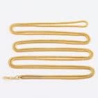 Long Antique Victorian 9Ct Gold 36.3g Snake Link Guard Chain Necklace 61''