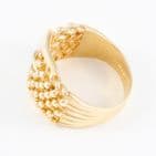 Men's Gents Vintage 9Ct Gold 16.2g Keeper Ring With Buckle Design