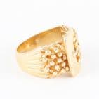 Men's Gents Vintage 9Ct Gold 16.2g Keeper Ring With Buckle Design