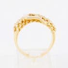 Men's Gents Vintage 9Ct Gold 16.2g Keeper Ring With Buckle Design