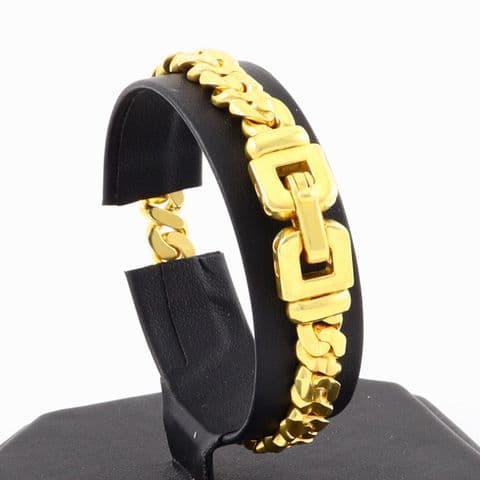 Vintage 18Ct Gold 38.4g Figure 8 Link Bracelet 7 1/2'' by Chiampesan
