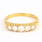 Vintage 18Ct Gold Diamond Engagement Ring 0.63 Carat