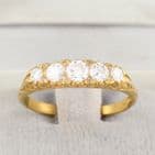 Vintage 18Ct Gold Diamond Engagement Ring 0.63 Carat