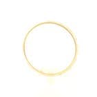 Vintage  18Ct Gold Floral Embossed Patterned Wedding Ring / Band