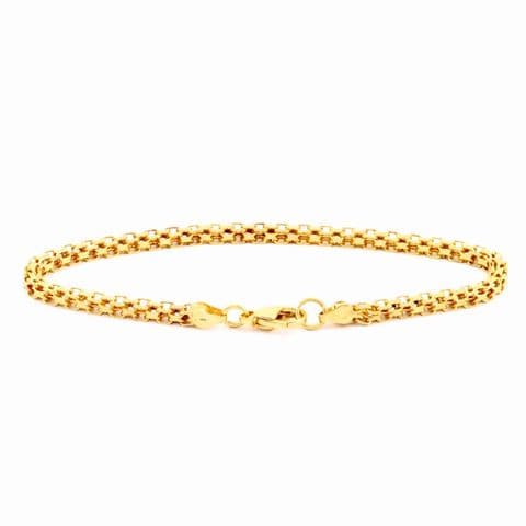 Vintage 9Ct Gold 11.6g Bismark Link Bracelet 9''