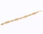 Vintage 9Ct Gold 19.7g Fancy Link Bracelet 7 1/4''