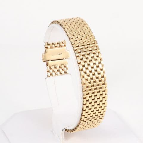 Vintage 9Ct Gold 30.8 grams Brick Link Bracelet 7 1/2''