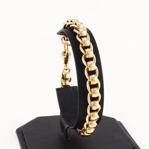 Vintage 9Ct Gold 34.4 grams Roller Ball / Rollerball Link Bracelet 9''