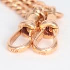 Vintage 9Ct Gold 40.4g Graduated Double Albert Watch Chain 17 3/4''