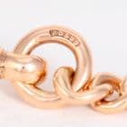 Vintage 9Ct Gold 40.4g Graduated Double Albert Watch Chain 17 3/4''