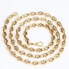 Vintage 9Ct Gold 42.5g Fancy Link Chain / Necklace 31 1/2''