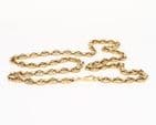 Vintage 9Ct Gold 42.5g Fancy Link Chain / Necklace 31 1/2''