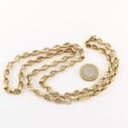 Vintage 9Ct Gold 42.5g Fancy Link Chain / Necklace 31 1/2''