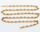 Vintage 9Ct Gold 42.5g Fancy Link Chain / Necklace 31 1/2''