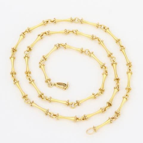Vintage 9Ct Gold 53.5g Fancy Links Chain / Necklace 30''