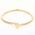 Vintage 9Ct Gold Snake / Serpent Necklace With Ruby Eyes 16''