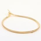 Vintage 9Ct Gold Snake / Serpent Necklace With Ruby Eyes 16''