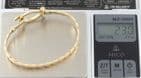 Vintage 9Ct Gold  Tension Bangle / Bracelet With Hinge Hook Clasp 23g