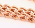 Vintage 9Ct Rose Gold 50g  Curb Link Albert Watch Chain / Necklace 22''