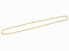 Vintage 9Ct Yellow Gold 17.7g Barleycorn Link Chain Necklace 20''