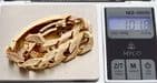 Vintage Heavy Solid 9Ct Gold 101.8g Flat Curb Link Identity ID Bracelet 8 3/4''