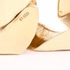 Vintage Heavy Solid 9Ct Gold 101.8g Flat Curb Link Identity ID Bracelet 8 3/4''