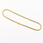 Vintage Italian 9Ct Yellow Gold 18.2 grams Pattern Flat Link Chain Necklace 17''
