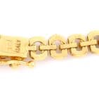Vintage Italian 9Ct Yellow Gold 18.2 grams Pattern Flat Link Chain Necklace 17''
