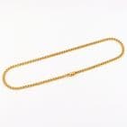 Vintage Italian 9Ct Yellow Gold 18.2 grams Pattern Flat Link Chain Necklace 17''