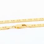 Vintage Italian 9Ct Yellow Gold 23.6g Anchor / Mariner Link Chain Necklace 20''