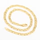 Vintage Italian 9Ct Yellow Gold 23.6g Anchor / Mariner Link Chain Necklace 20''