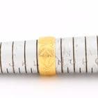 Vintage Solid 22Ct Gold Floral Engraved Patterned Wedding Ring / Band