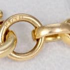 Vintage Solid 9Ct Gold 12.9g Oval Belcher Link Chain Necklace 24''