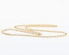 Vintage Solid 9Ct Gold 12.9g Oval Belcher Link Chain Necklace 24''