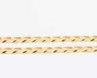 Vintage Solid 9Ct Gold 37.6g Flat Curb Link Chain Necklace 19 3/4'' by Unoaerre