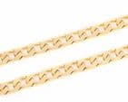 Vintage Solid 9Ct Gold 37.6g Flat Curb Link Chain Necklace 19 3/4'' by Unoaerre