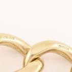 Vintage Solid 9Ct Gold 37.7g Curb Link Charm Bracelet  8 1/8”