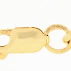 Vintage Solid 9Ct Gold 44g Curb Link Chain Necklace 34 1/2''