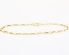 Vintage Solid 9Ct Gold 46.2g Long Elongated Link Chain Necklace 19 3/4''