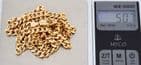 Vintage Solid 9Ct Gold 50.7g Flat Curb Link Chain Necklace 30 1/2''