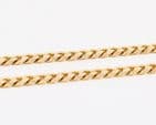 Vintage Solid 9Ct Gold 50.7g Flat Curb Link Chain Necklace 30 1/2''