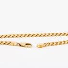 Vintage Solid 9Ct Gold 50.7g Flat Curb Link Chain Necklace 30 1/2''