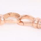 Vintage  Solid 9Ct Rose Gold 34.5g Bars And Stars Link Chain / Necklace 17''
